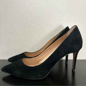 Banana Republic Arden Black Suede Pump Women’s Size 9.5 High Heels Pointed Toe